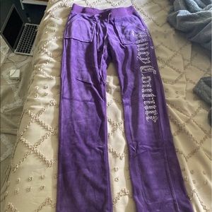 Vintage Juicy Couture purple velvet sweatpants